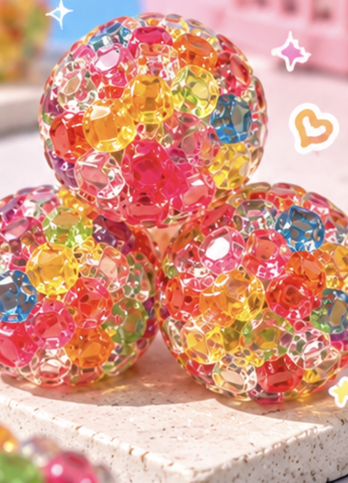 RAINBOW ICE CUBE BALL